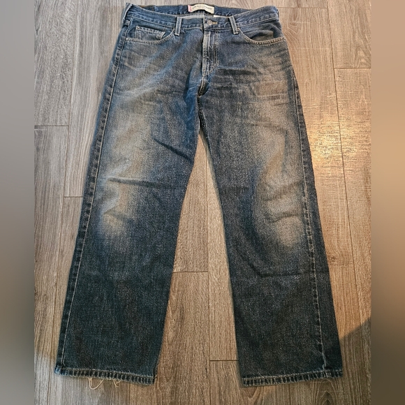 Levis 529 Low Rise Straight Leg Denim Red Tab Jeans 34x32 - Picture 1 of 7